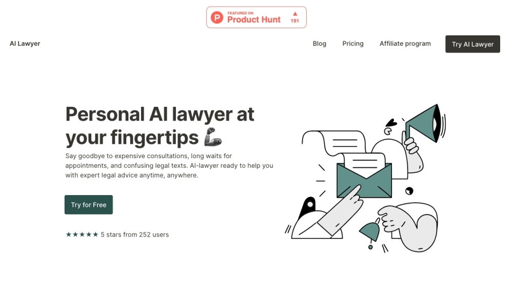 AI-Lawyer Website screenshot