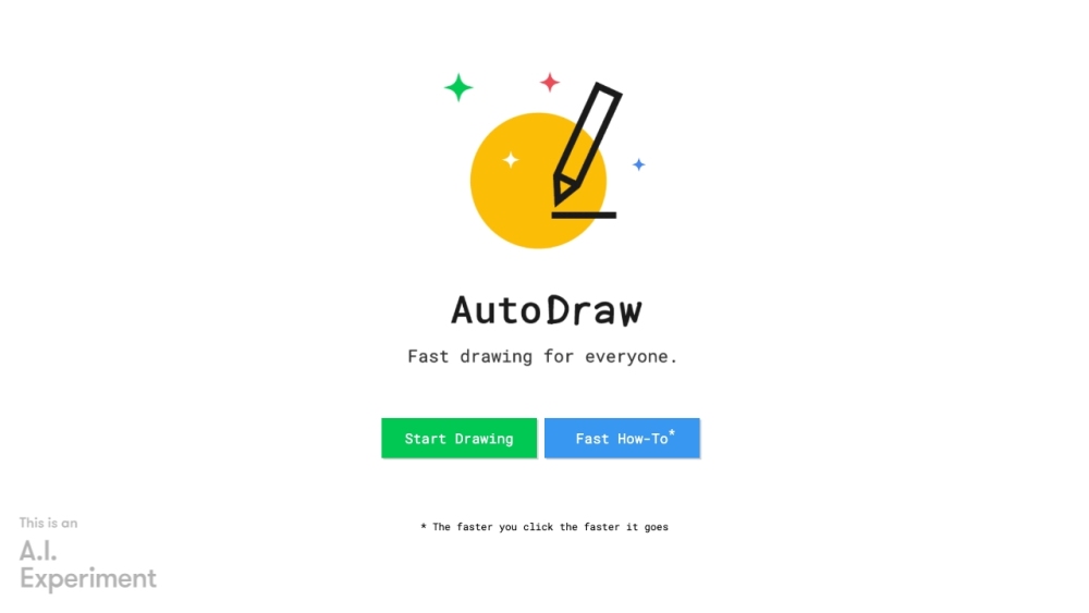 AutoDraw Website screenshot