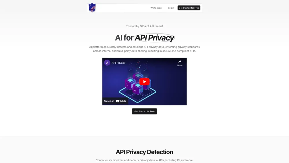 ApiPrivacy Website screenshot