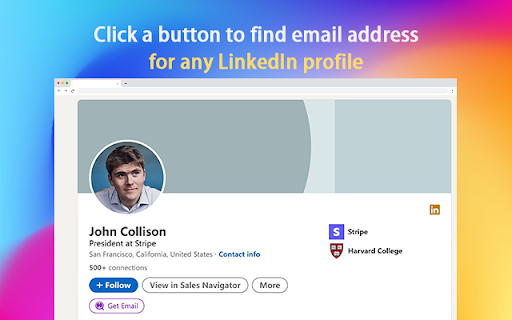 LinkedIn Email Scraper - Chrome Extension Website screenshot