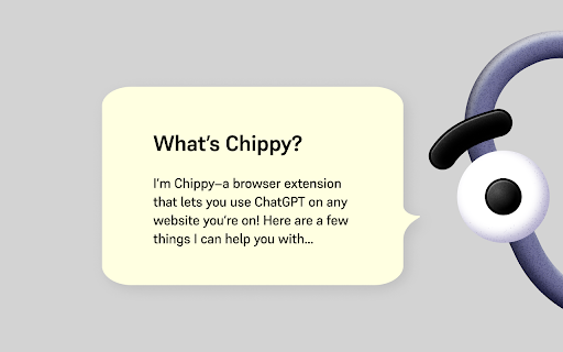 Chippy - Chrome Extension Website screenshot