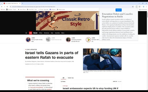 Unbiasnews by UbiSoft - Chrome Extension Website screenshot