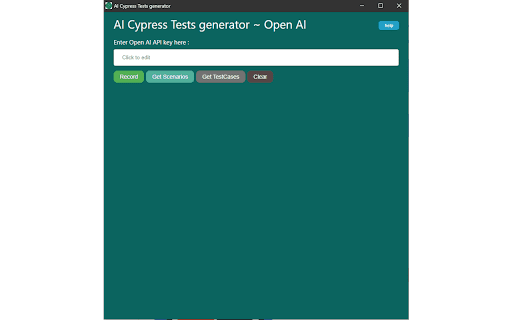 Cypress Session Recorder - Chrome Extension Website screenshot