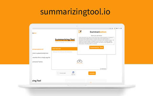 Summarizing Tool - Chrome Extension Website screenshot