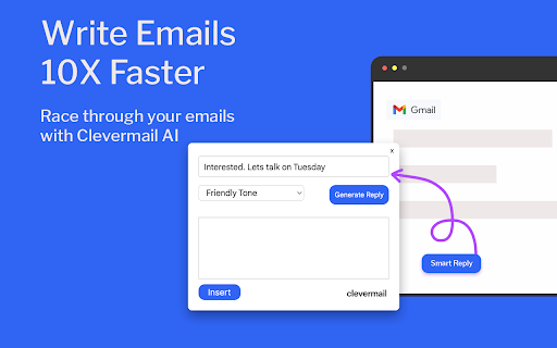 Clevermail - Chrome Extension Website screenshot