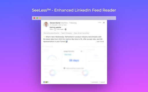 SeeLess™ - Chrome Extension Website screenshot