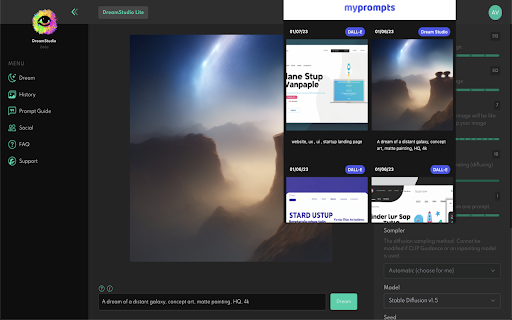 MyPrompts - Chrome Extension Website screenshot