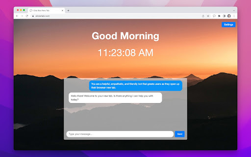 Chrome Chat - Chrome Extension Website screenshot