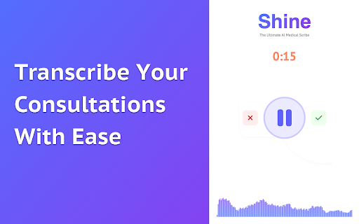 Shine - Chrome Extension Website screenshot