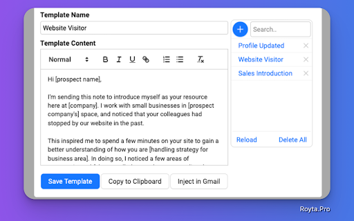 EmailGenius - Chrome Extension Website screenshot