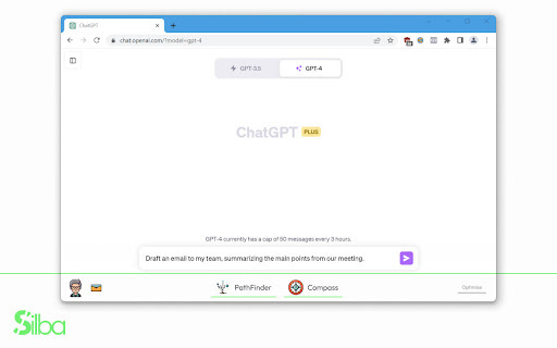 Silba for ChatGPT - Chrome Extension Website screenshot