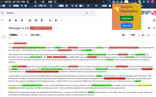 Analytic Highlighter - Chrome Extension Website screenshot