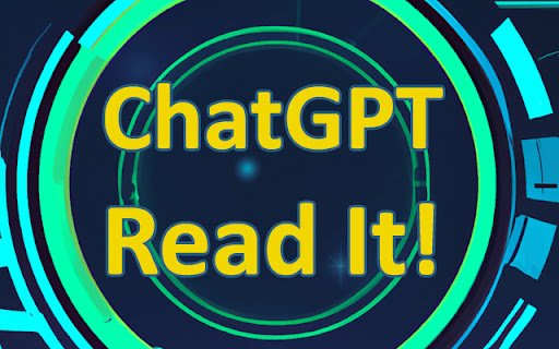 ChatGPT Speak and Read - Chrome Extension Website screenshot