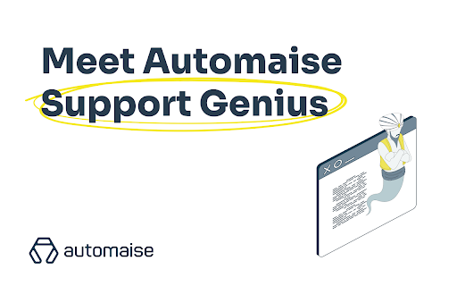 Automaise Support Genius for Service Cloud - Chrome Extension Website screenshot