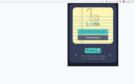Laidle - Chrome Extension Website screenshot