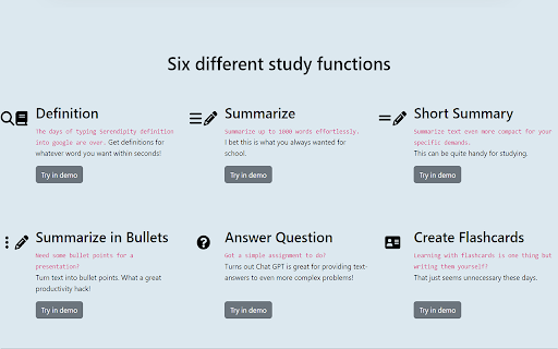 StudyMateAI - Chrome Extension Website screenshot