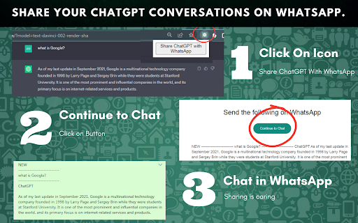 ChatGPT for WhatsApp - Chrome Extension Website screenshot