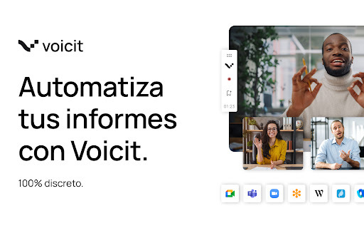 Voicit - Chrome Extension Website screenshot