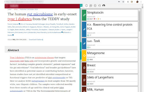 BioSeek Reader - Chrome Extension Website screenshot