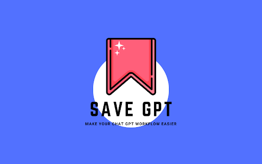 Save GPT Chrome Extension - Chrome Extension Website screenshot