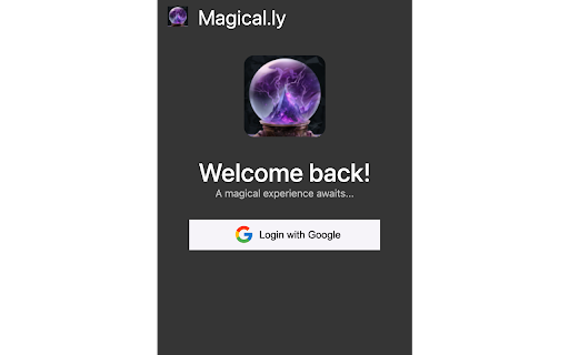 Magically - Chrome Extension Website screenshot