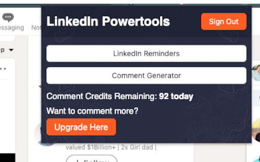 LinkedIn Powertools - Chrome Extension Website screenshot