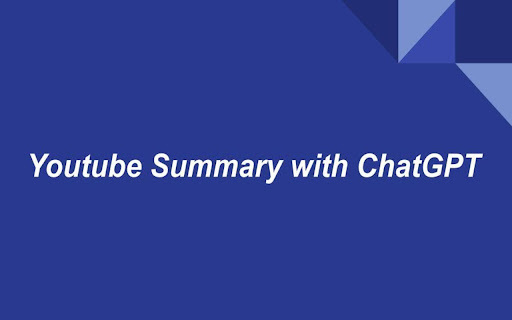 ChatGPT YouTube Summary - Chrome Extension Website screenshot