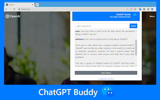 ChatGPT© Pal - Chrome Extension Website screenshot