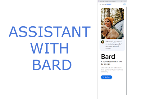 Assistant with Bard - Chrome Extension Website screenshot