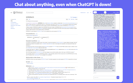 ChatGPT - Chrome Extension Website screenshot