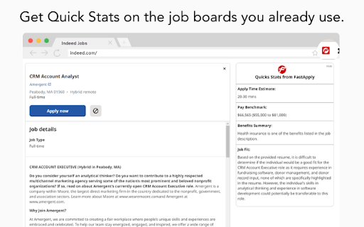 FastApply - Chrome Extension Website screenshot
