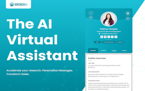 AI Virtual Assistant - Chrome Extension Website screenshot