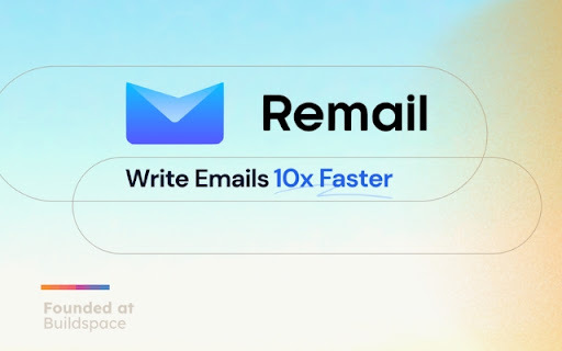 Remail - Chrome Extension Website screenshot