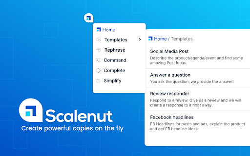 Scalenut AI Copywriter - Chrome Extension Website screenshot