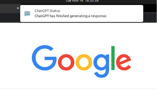 ChatGPT Popup Notifier - Chrome Extension Website screenshot