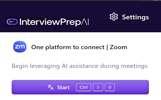 Interview Mock Tool - Chrome Extension Website screenshot