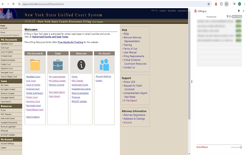 Court eFiling Copilot - Chrome Extension Website screenshot