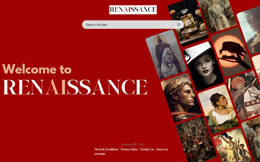 Renaissance - Chrome Extension Website screenshot