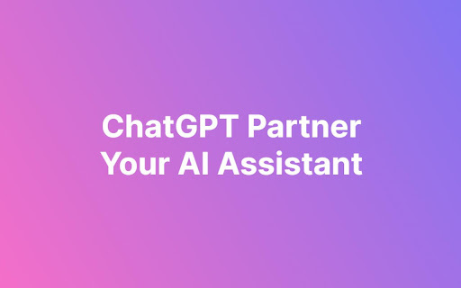 ChatGPT Partner - Chrome Extension Website screenshot