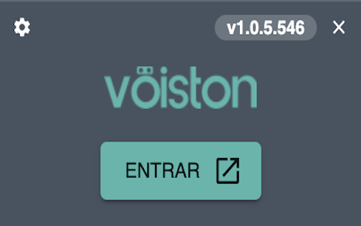 O Vöiston - Chrome Extension Website screenshot