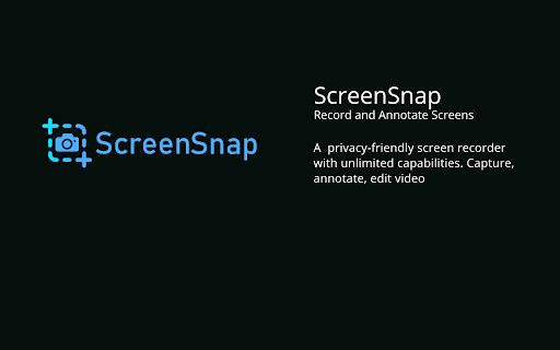 ScreenSnap - Chrome Extension Website screenshot