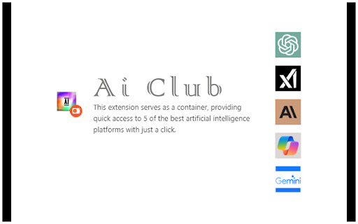 Ai Club 1.2 - Chrome Extension Website screenshot