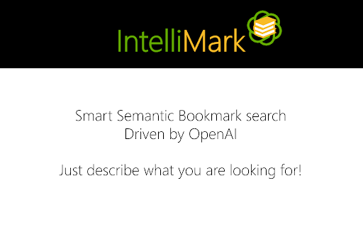 IntelliMark - Chrome Extension Website screenshot