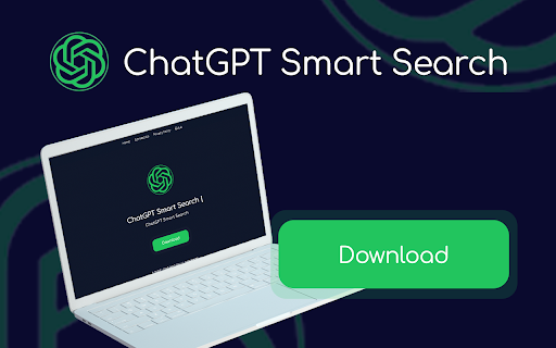 ChatGPT Smart Search - Chrome Extension Website screenshot