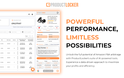 ProductLocker - Chrome Extension Website screenshot