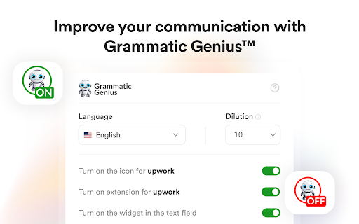 GrammaticGenius™ - Chrome Extension Website screenshot