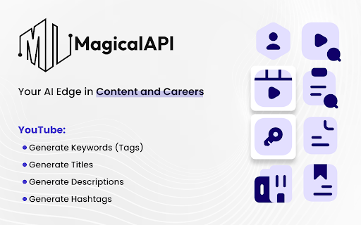 MagicalAPI - Chrome Extension Website screenshot