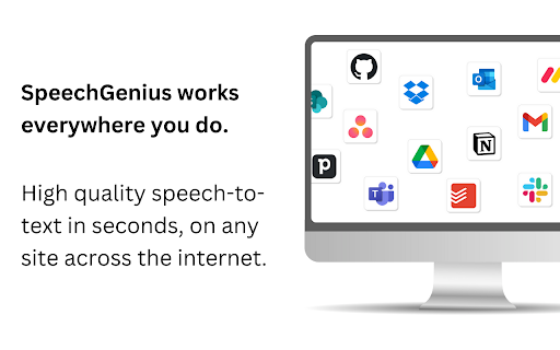 SpeechGenius - Chrome Extension Website screenshot