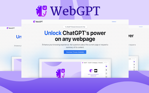 ChatGPT Chrome Extension - Chrome Extension Website screenshot