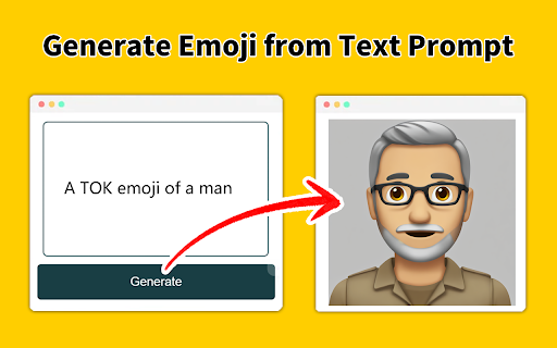 AI Emoji Maker - Chrome Extension Website screenshot